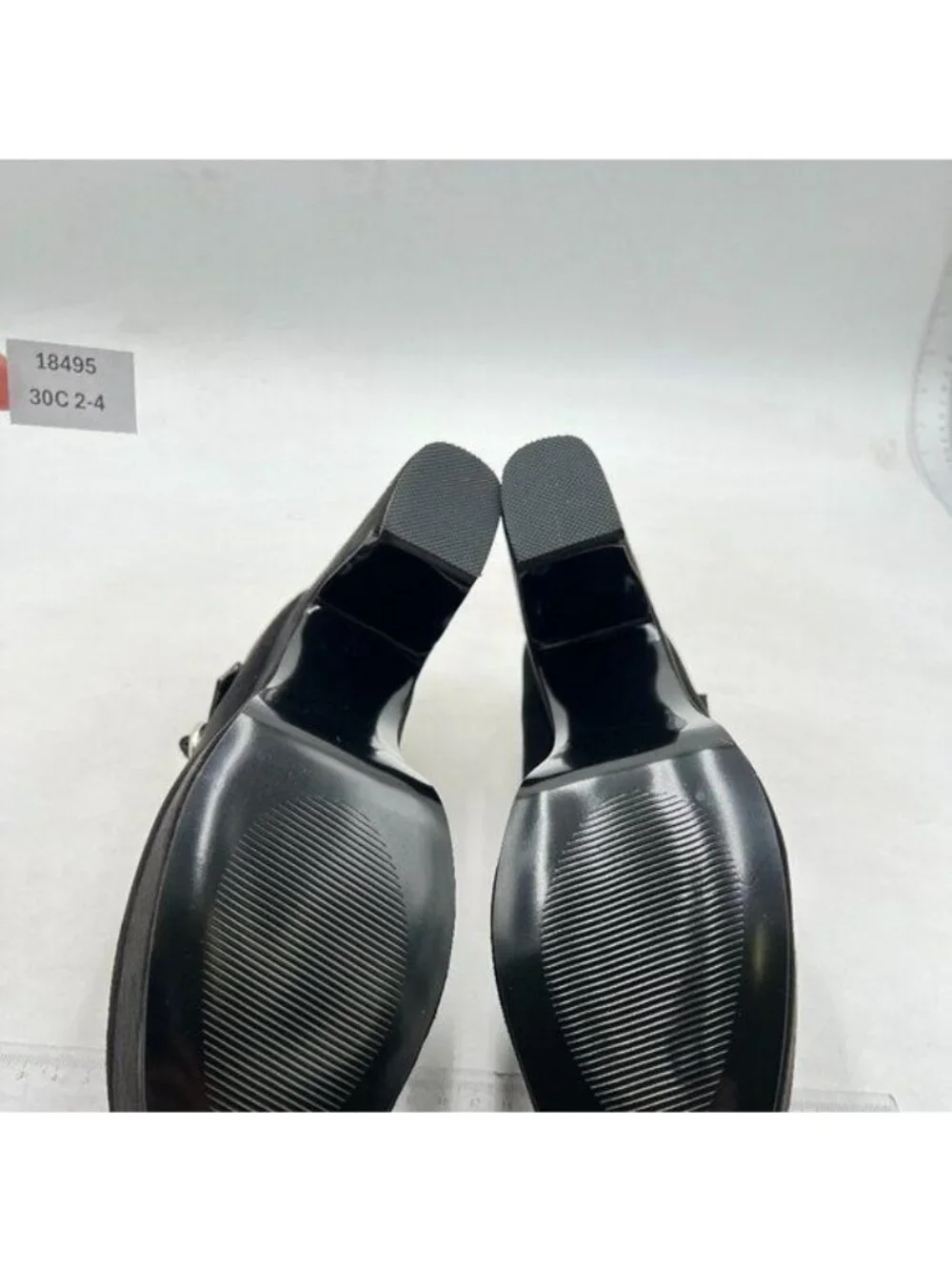 FOWT Classic Platform Mary Jane Shoes for Women Ankle Buckle Strap Pumps Black